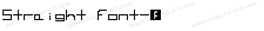 Straight font字体转换